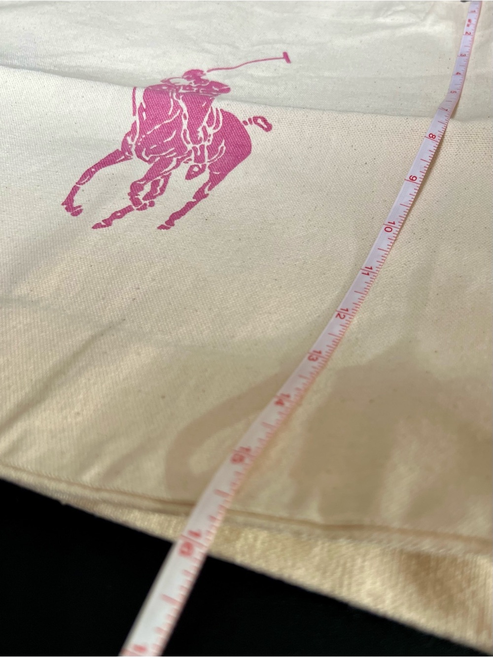 POLO RALPH LAUREN Pink Pony 100% Organic Cotton Shopper Tote Bag - Picture 7 of 7